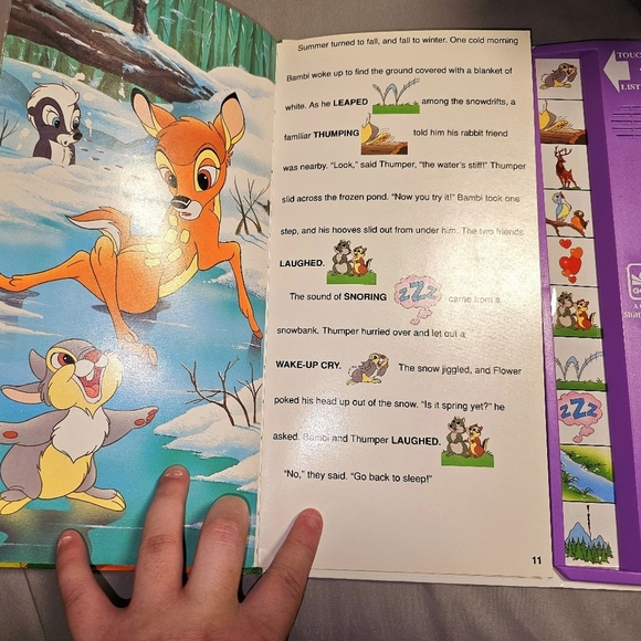 1991 Disney Bambi Golden Sound Story, Touch 'n' Listen Electronic Storybook HTF - Picture 4 of 5